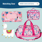 Llamas and Cactus Pink 12 Inch Backpack