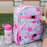Pink Floral Steel Water Bottle