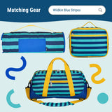 Blue Stripes 12 Inch Backpack