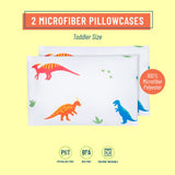 Jurassic Dinosaurs Microfiber Pillowcases - Toddler (2 pk)