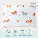 Horses 100% Cotton Percale Pillowcase