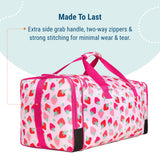 Strawberry Patch Weekender Duffel Bag
