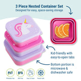 Unicorn Nested Snack Containers
