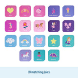 Memory Matching Game 36 pc - Enchanted Edition - 18 pairs
