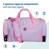 Lilac Weekender Duffel Bag