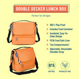 Bengal Orange Two Compartment Lunch Bag