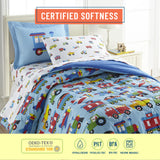 Trains Planes & Trucks 100% Cotton Flannel Sheet Set