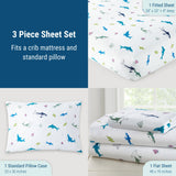 Shark Attack 100% Cotton Sheet Set - Toddler
