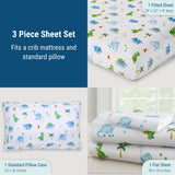Dinosaur Land 100% Cotton Sheet Set - Toddler