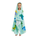 Dinosaur Land Hooded Beach Towel