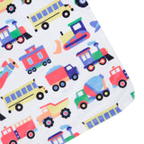 Trains, Planes & Trucks Velour Baby Blanket