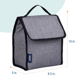 Gray Tweed Lunch Bag