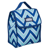 Chevron Blue Lunch Bag