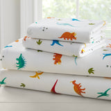 Jurassic Dinosaurs 100% Cotton Flannel Sheet Set