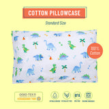 Dinosaur Land 100% Cotton Pillowcase - Standard
