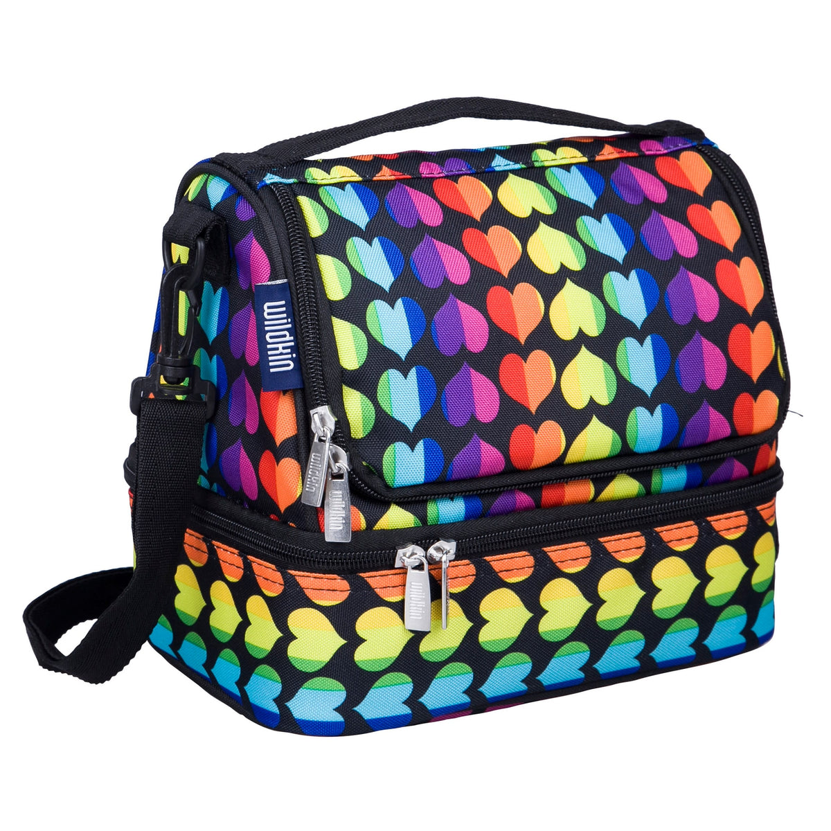 Wildkin Rainbow Hearts Lunch Bag – Silver Moon Kids