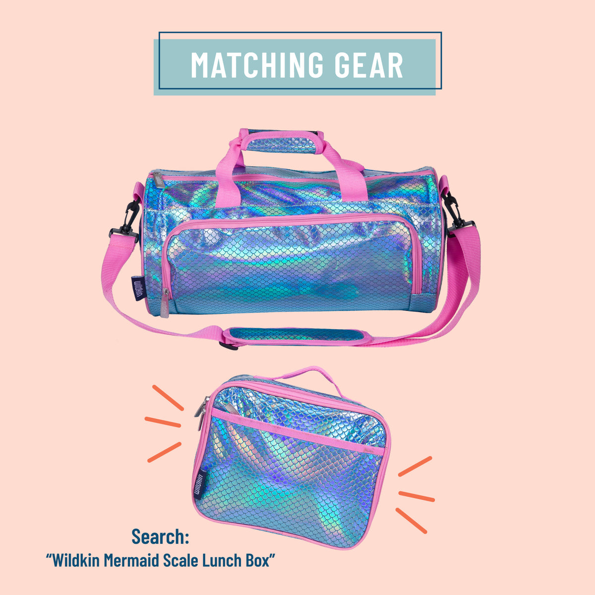 Wildkin Mermaids Clip-In Lunch Box Blue