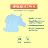 Unicorn Ice Packs (4 pack)
