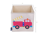 Fire Truck 10" Storage Cube