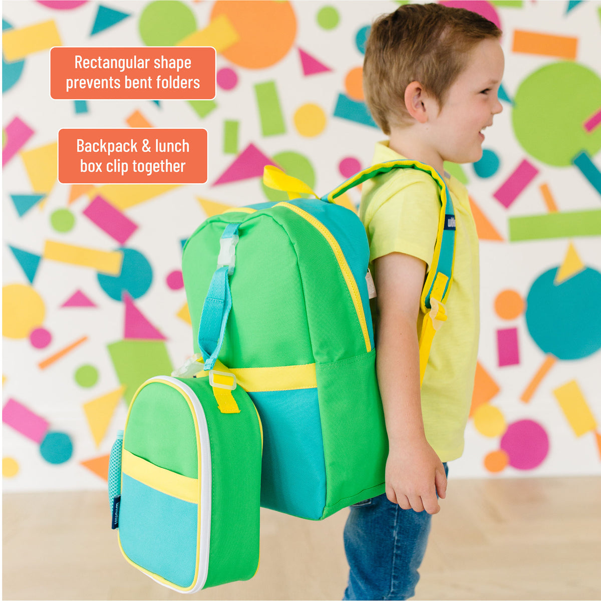 Wildkin Pack 'n Snack Backpack - Olive Kids Butterfly Garden