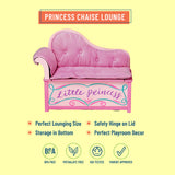 Princess Chaise Lounge w/ Storage - Pink