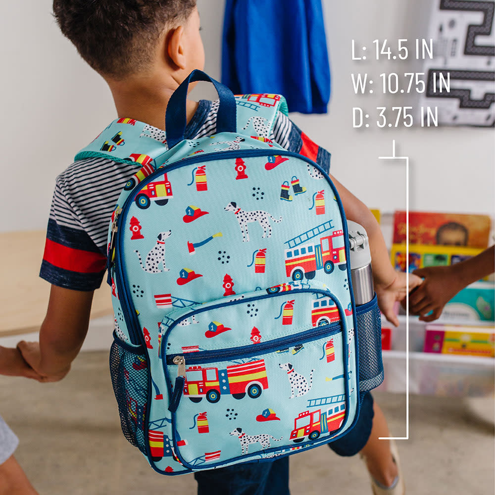 Wildkin Day2Day Kids Backpack , Ideal Size for School and Travel Backpacks  (Firefighters)