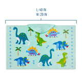 Dinosaur Land Hooded Beach Towel