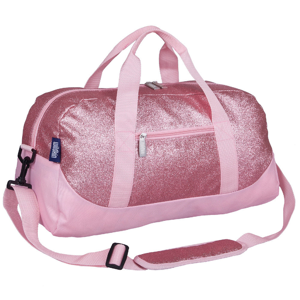 Light Pink Faux Leather Weekender Travel Bag - pompomz