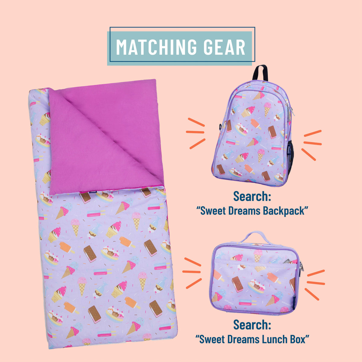 Sweet Dreams Backpack and Lunch Bag Set