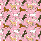 Horses in Pink