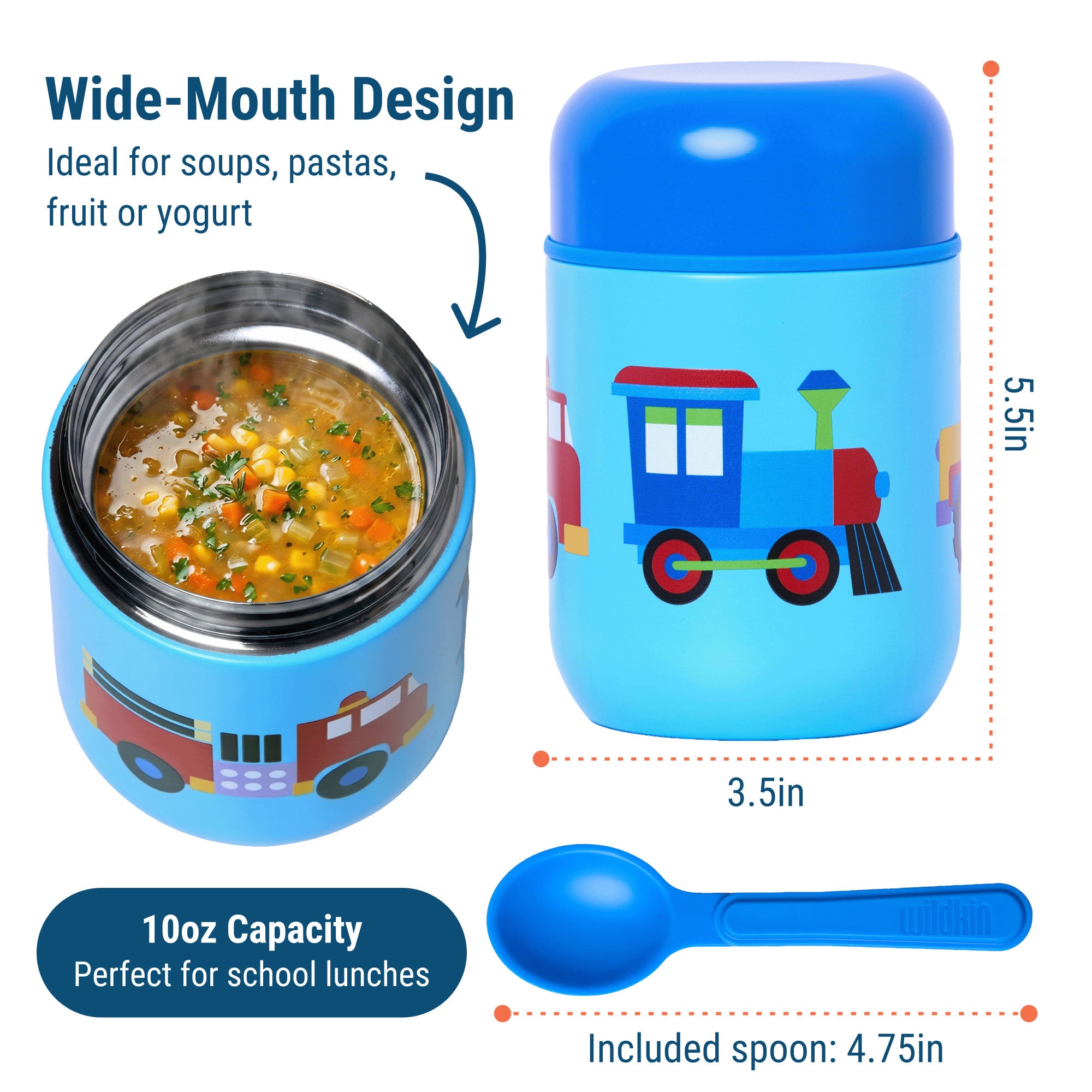 Trains, Planes & Trucks Soup Container - 10oz