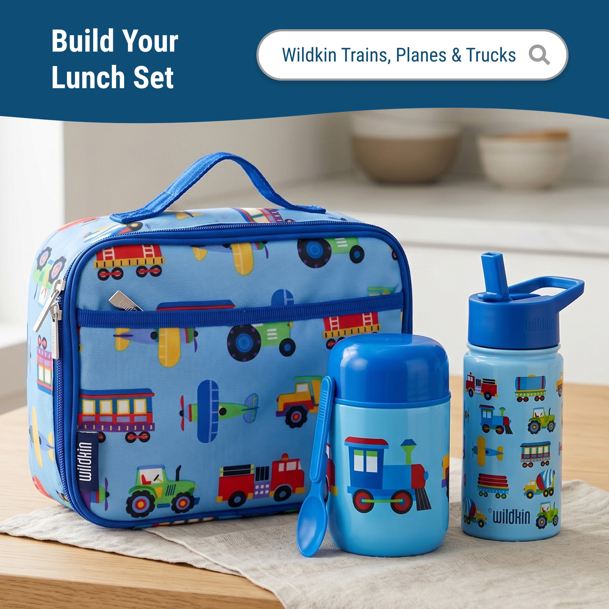 Trains, Planes & Trucks Soup Container - 10oz