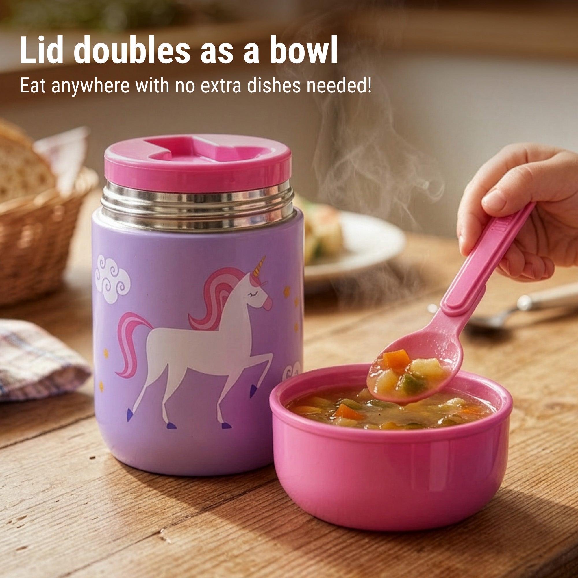 Unicorn Soup Container- 10oz