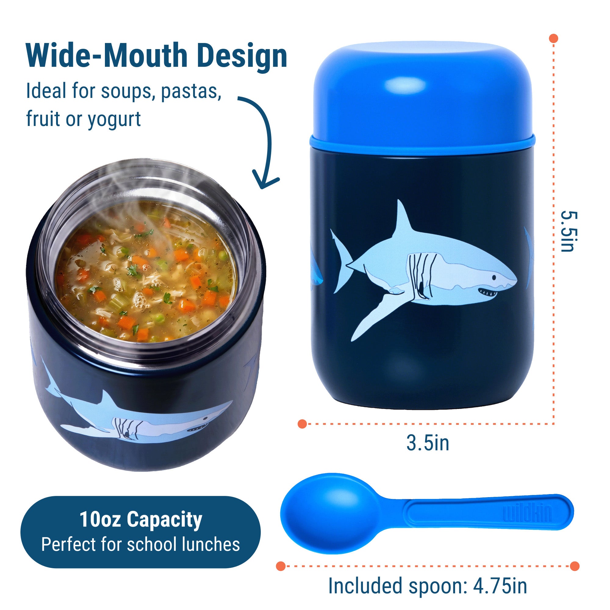Sharks Soup Container- 10oz