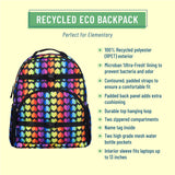 Rainbow Hearts Large ECO Backpack - 18L