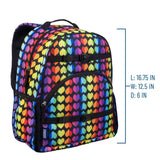 Rainbow Hearts Large ECO Backpack - 18L