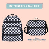 Black and White Checkered Medium Eco Backpack - 12L