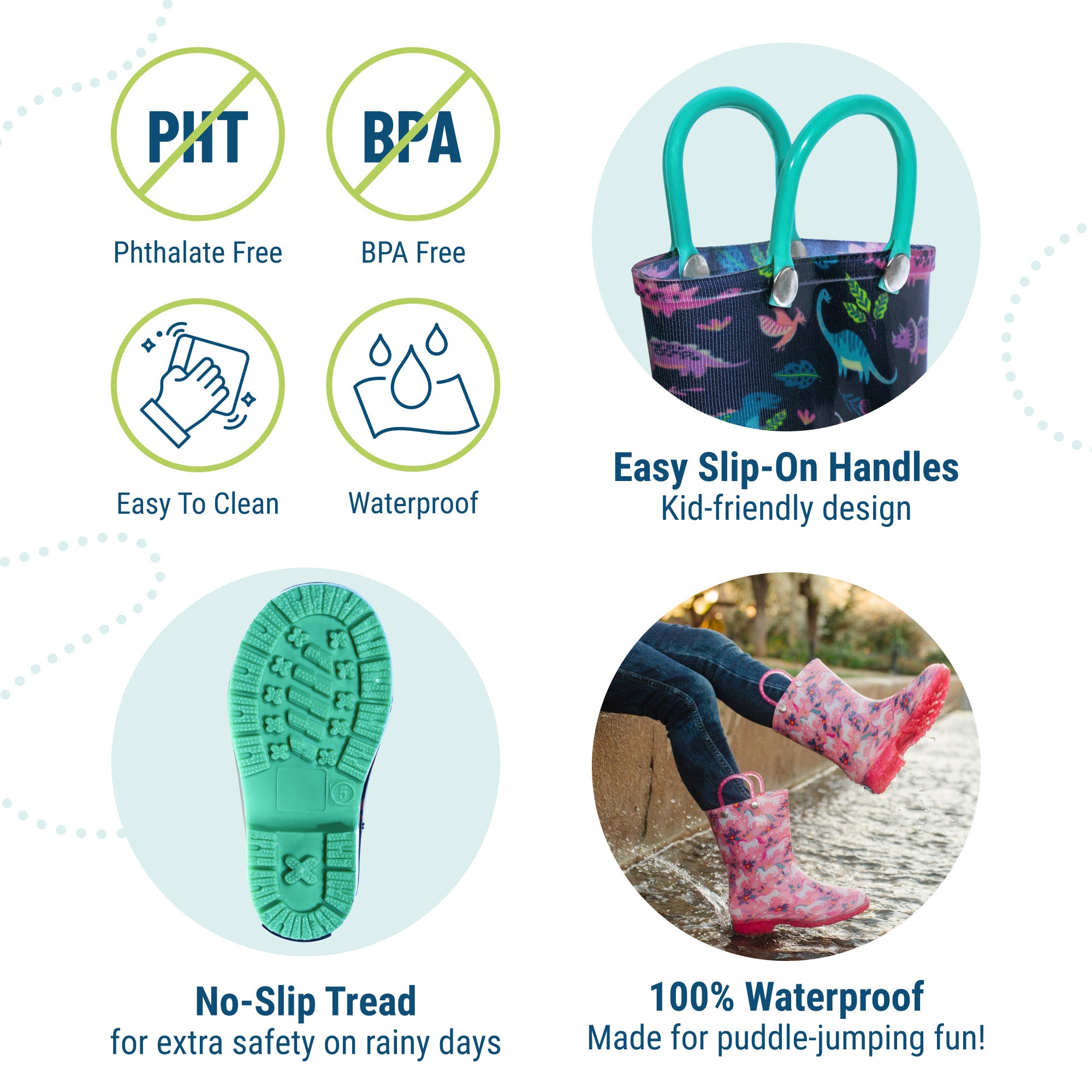 Darling Dinosaurs Original Rain Boots