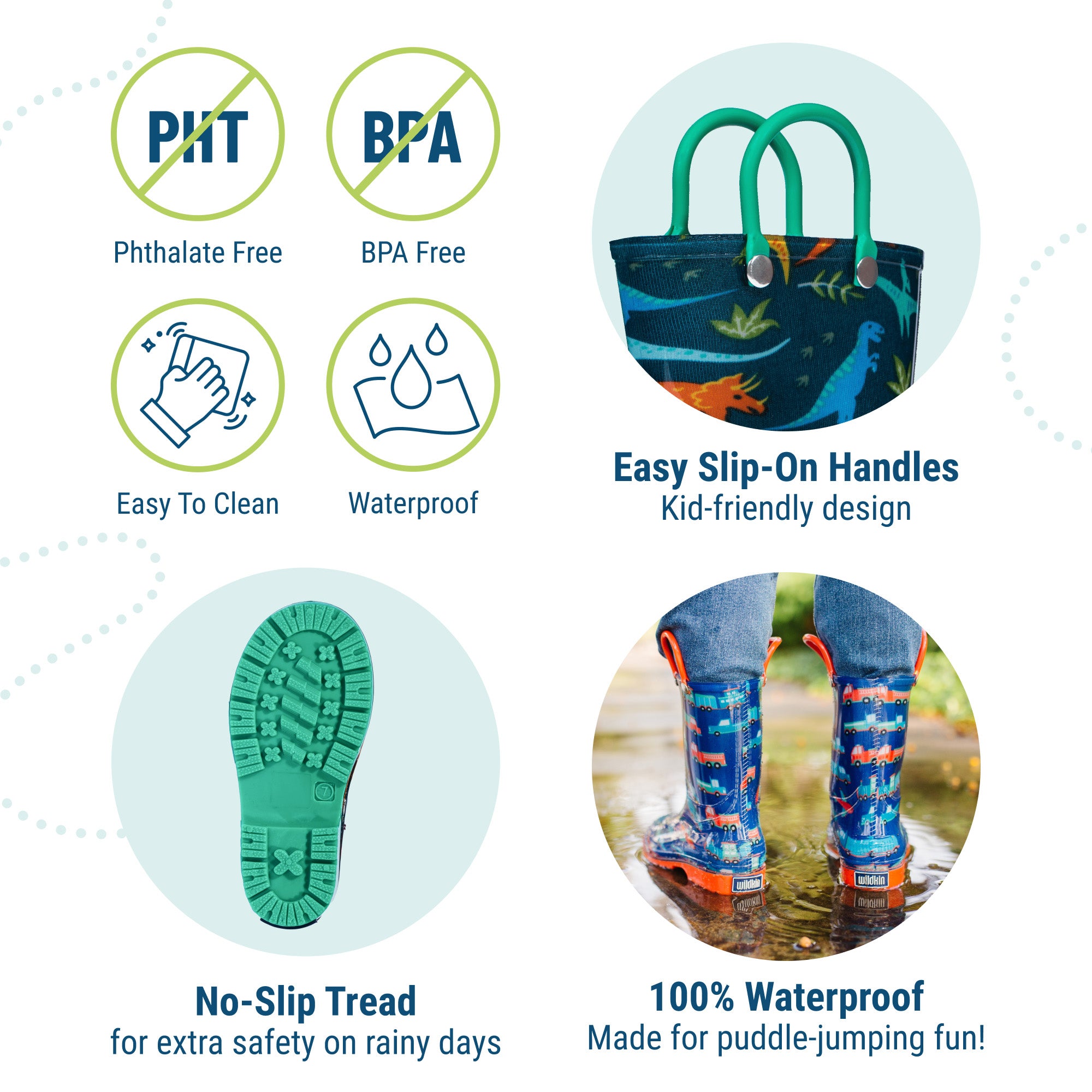 Jurassic Dinosaurs Original Rain Boots