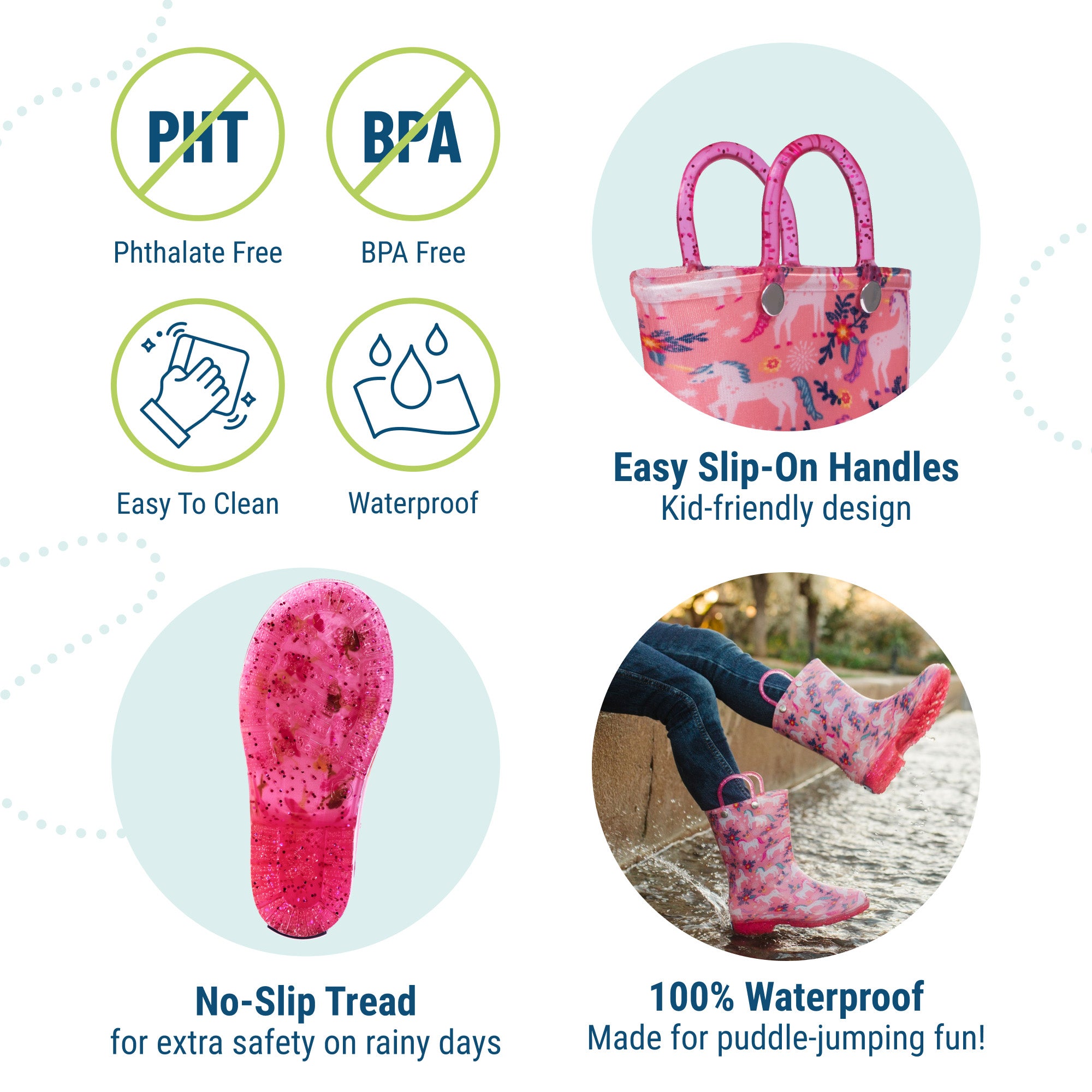 Magical Unicorns Original Rain Boots