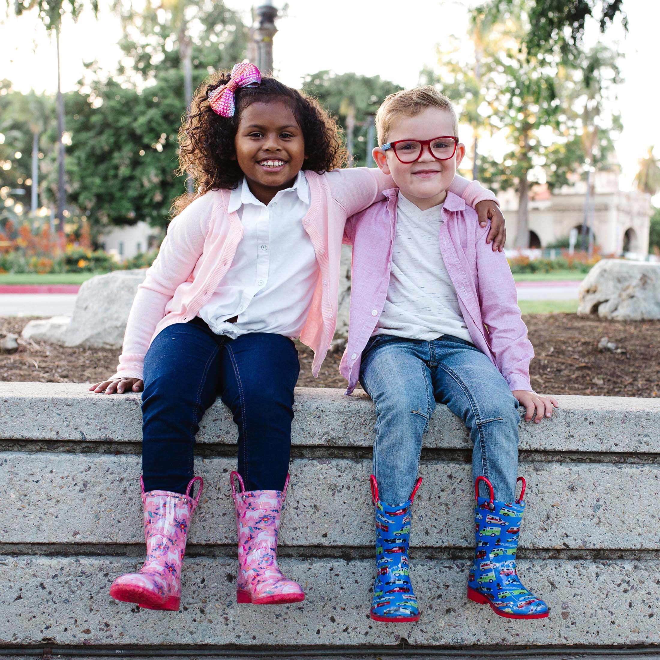 Pink Glitter Original Rain Boots