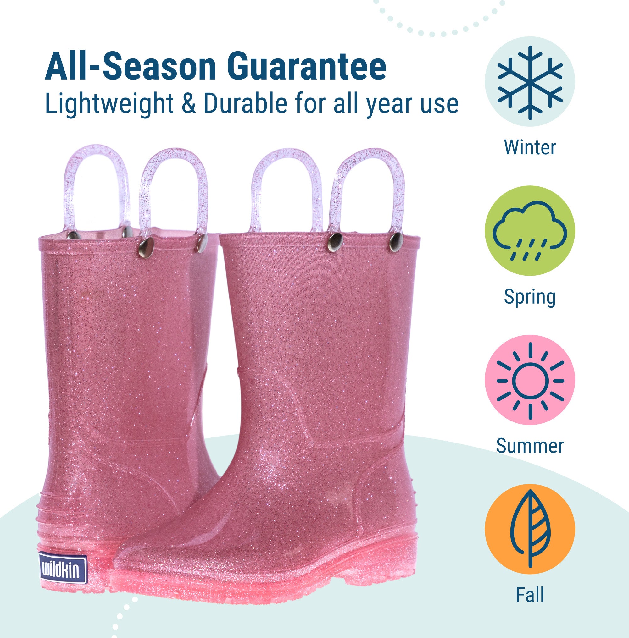 Pink Glitter Original Rain Boots