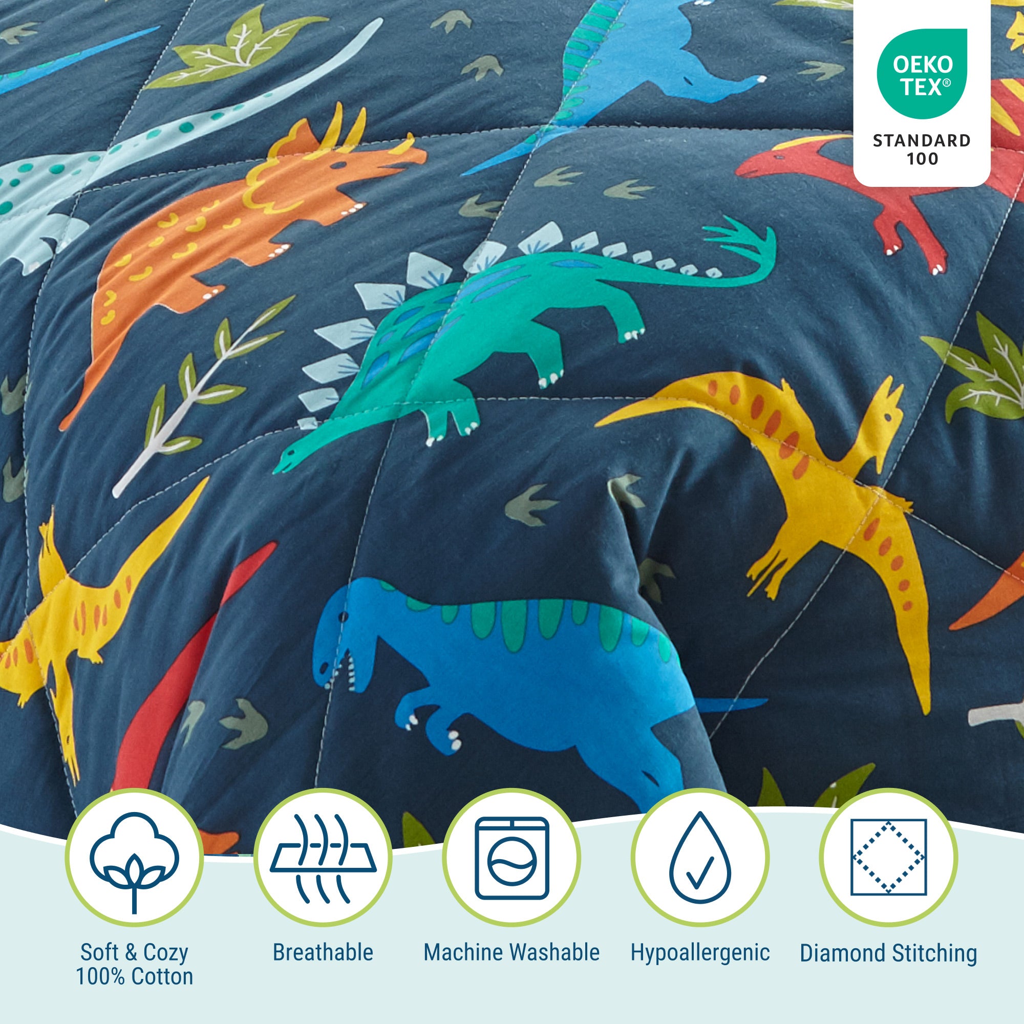 Jurassic Dinosaurs Toddler Comforter