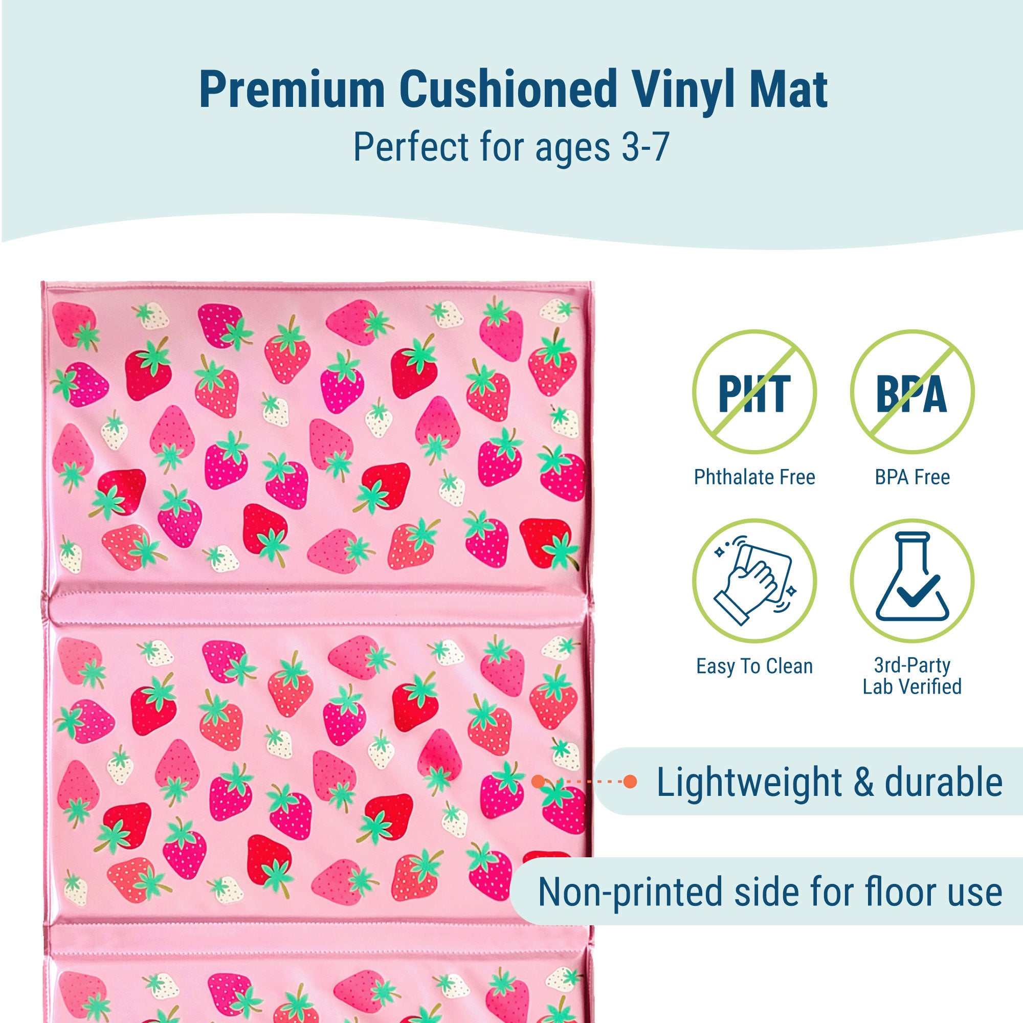 Strawberry Patch Vinyl Rest Mat