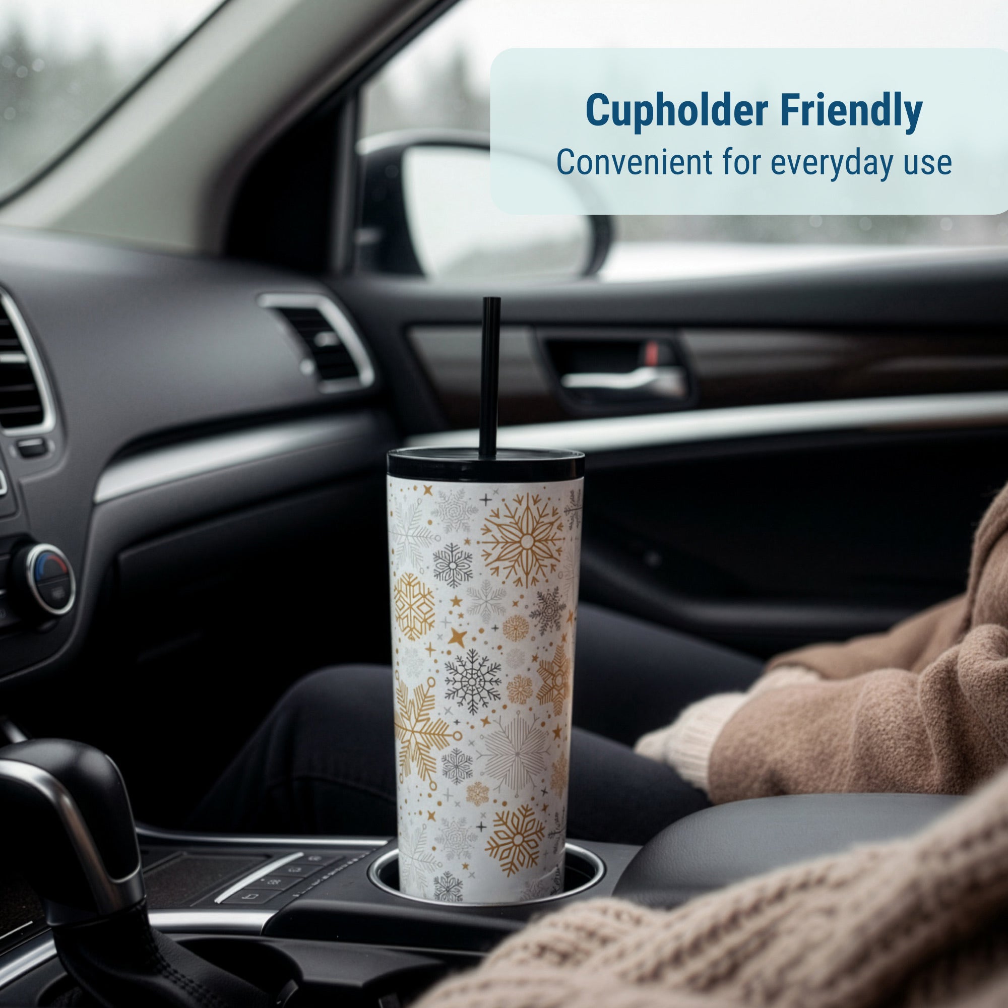 Snow Flakes Tumbler - 24 oz