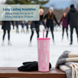 Pink Wonderland Tumbler - 24 oz