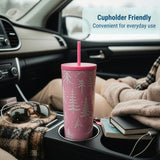 Pink Wonderland Tumbler - 24 oz