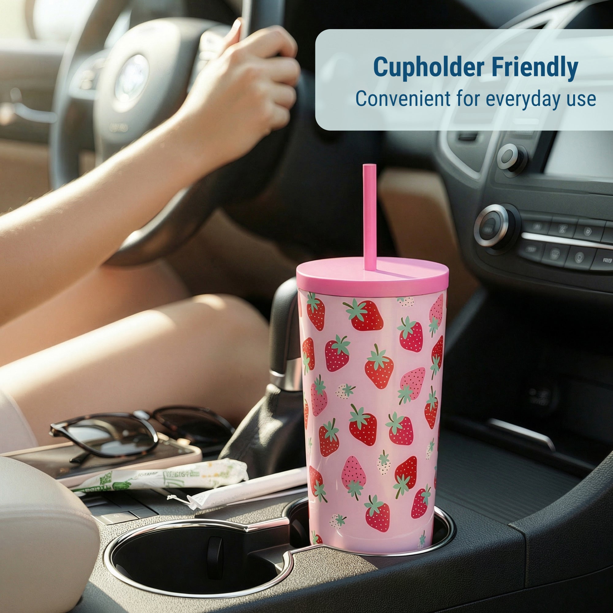 Strawberry Patch Tumbler - 24 oz