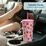 Strawberry Patch Tumbler - 24 oz