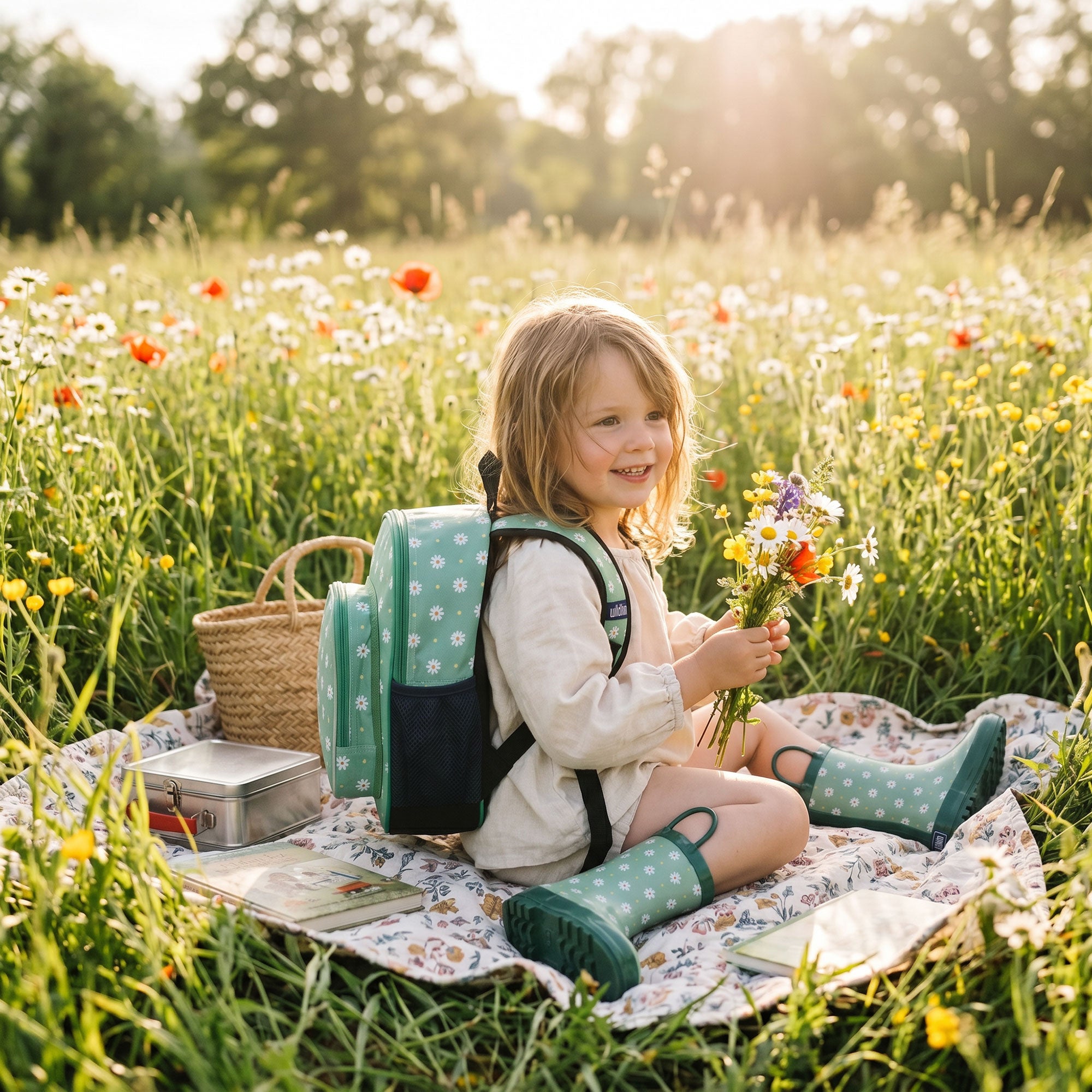 Daisy Dots Backpack
